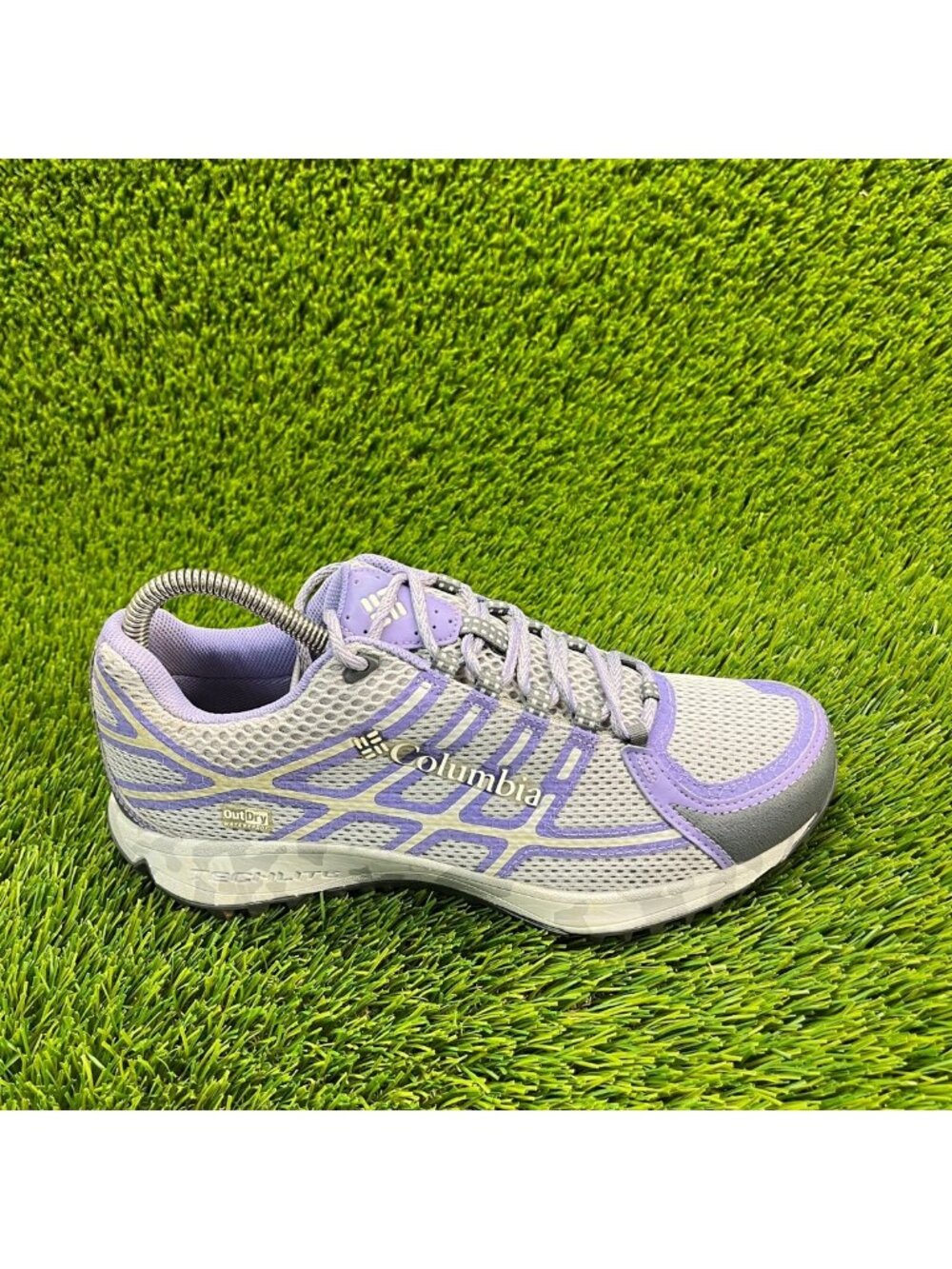 Columbia Peak Freak Women Size 8.5 Purple Gray Athletic Running Shoe Sneakers